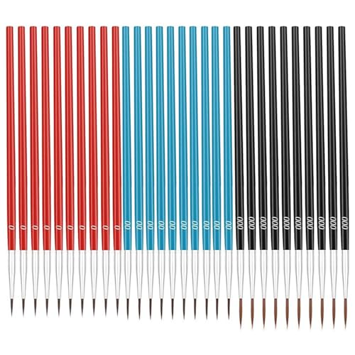 30 PCs/Set Feiner Pinsel Pinsel Set Liner Winzige Detailbürsten Mit 3 Größe #0#00#000 von Wdbild