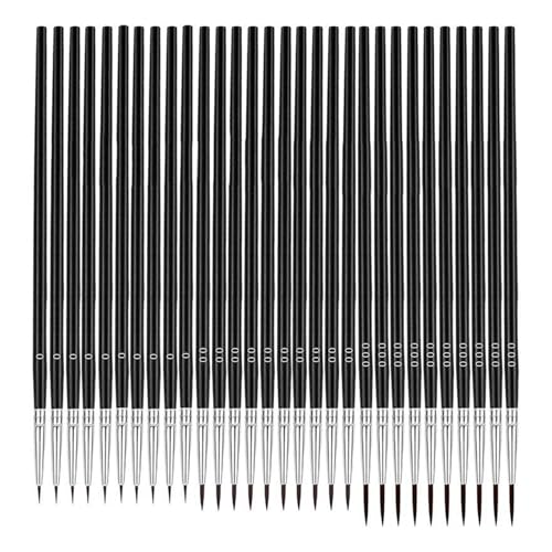 30 PCs/Set Feiner Pinsel Pinsel Set Liner Winzige Detailbürsten Mit 3 Größe #0#00#000 von Wdbild