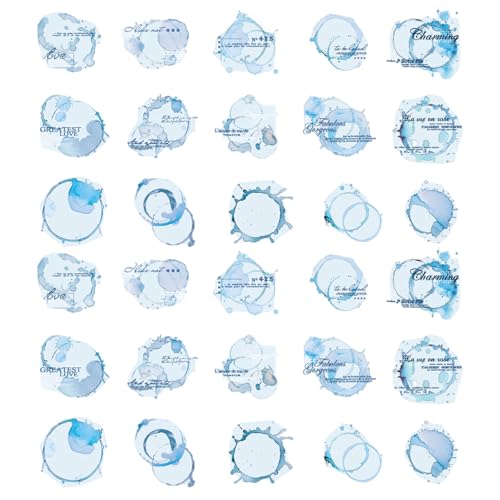 30pcs Tinten Flecken Aufkleber Wasserbeständiger Haustieraufkleber Für Notebook Journal Scrapbooking Wasserflasche Laptop Skateboard Telefon Hülle Aufkleber von Wdbild