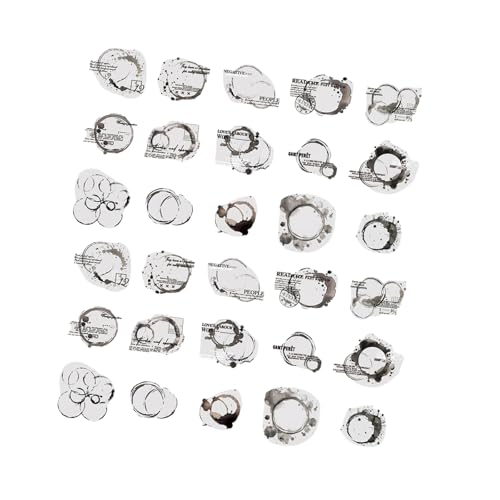 30pcs Tinten Flecken Aufkleber Wasserbeständiger Haustieraufkleber Für Notebook Journal Scrapbooking Wasserflasche Laptop Skateboard Telefon Hülle Aufkleber von Wdbild
