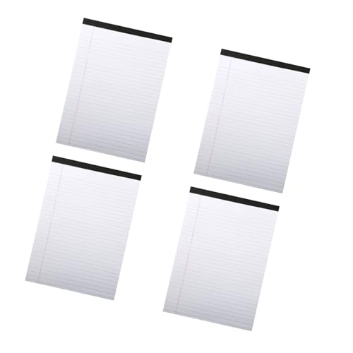 4PCS Buchstabengröße Notizbücher Farbenfrohe Notizbilder 50 Blätter Für Jedes Pad Für Notiz Übernehmen Planungsschule Büroversorgungsbriefgröße Farbig Notizblock von Wdbild