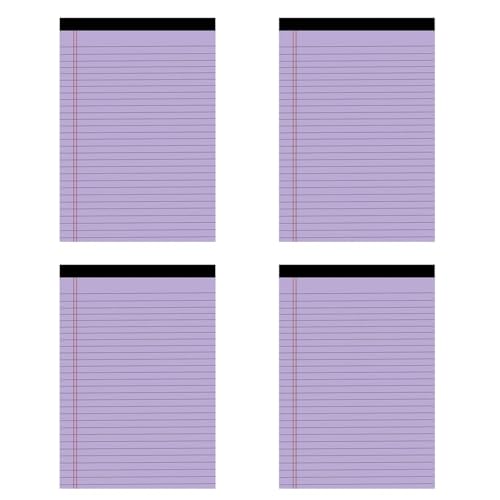 4PCS Buchstabengröße Notizbücher Farbenfrohe Notizbilder 50 Blätter Für Jedes Pad Für Notiz Übernehmen Planungsschule Büroversorgungsbriefgröße Farbig Notizblock von Wdbild