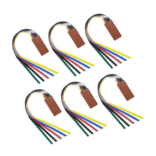 4PCS Glaubens Inspirierte Lesezeichen Lederband Seitenhalter Mit Eleganten Bändern Für Hingebungsvolle Verwendung Und Roman Reading Sturdy Bible Page Holders Mit Quasten von Wdbild
