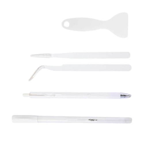 4PCS Mehrzwecke Scrapbooking Handwerkstool Enthält Kleber Applikator Spatel Ceramic Cutter Und Pinzetten Für Kunsthandwerksklebstoffkontrollwerkzeug von Wdbild