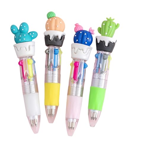 4pcs Einziehbarer Mehrfarbiger Stift 4 Color In-1-Kugelschreiber 0 7 Mm Für Schüler Schreiben Note Nehmen Sie Journaling Bequemes Grip Schreibwerkzeug von Wdbild