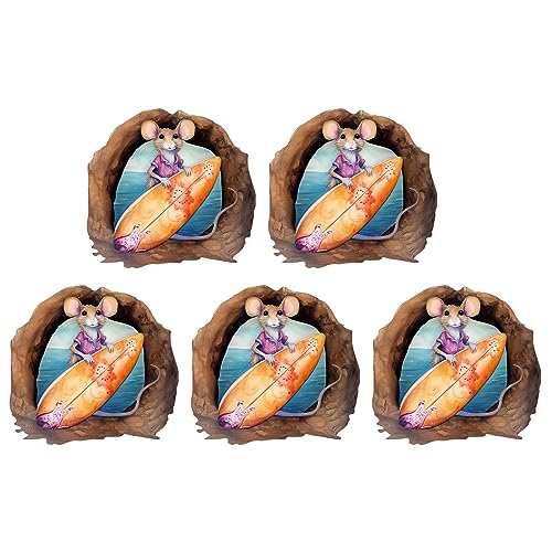 5/10 Pack Realistic Loch Wandaufkleber Für Die Ecktreppe Lustige Süße Wohnkultur PVC Handpapier Für Raum von Wdbild