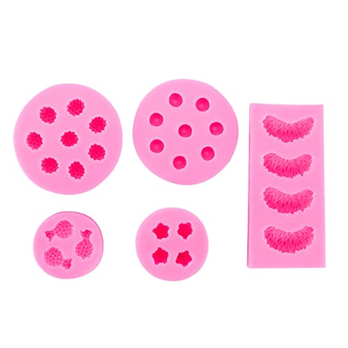 5 PCs 3D Fondant Schimmel Silikon Schokoladenform Kuchen Dekoration Werkzeug Backgadget Früchte Geformte Geschenke Für Backliebhaber 5 PCs 3D Fondant Schimmel Silikon Schokoladenform Kuchen Dekoration Werkzeug Backgadget Früchte Geformte Geschenke Für Backliebhaber von Wdbild