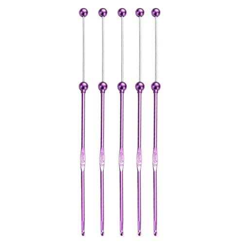 5 PCs Perlen Häkchen Haken Set Handgefertigtes Häkelnadel Ergonomisch Stricknadelhäkeln Für Handwerk von Wdbild