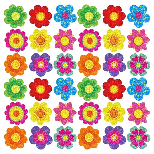 500 Bewertungen Glitzernder Blumenaufkleber Für Scrapbooking Journal Haftversiegelungsbezeichnungsaufkleber Für Siegelhüllkurvenpackung Positiver Bestätigungsaufkleber von Wdbild