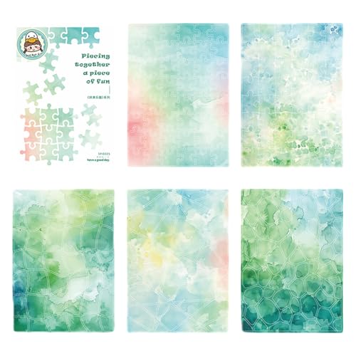 5pcs Ästhetischer Aquarellaufkleber Abnehmbarer Papieraufkleber Für Scrapbooking Journaling Phone Foto Album Gitarrenpackungsplaner Dekoration Aquarell von Wdbild