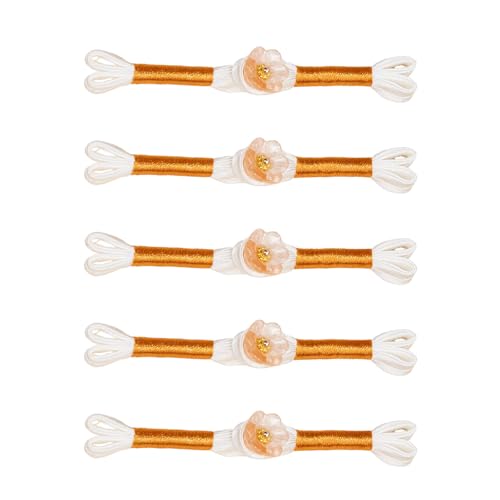 5pcs Traditionelle Cheongsam Knot Button Chinesische Verschlussknöpfe Nähen Forder Für Umhänge Kleidungsdekoration Gewebter Kleidungsknopf von Wdbild