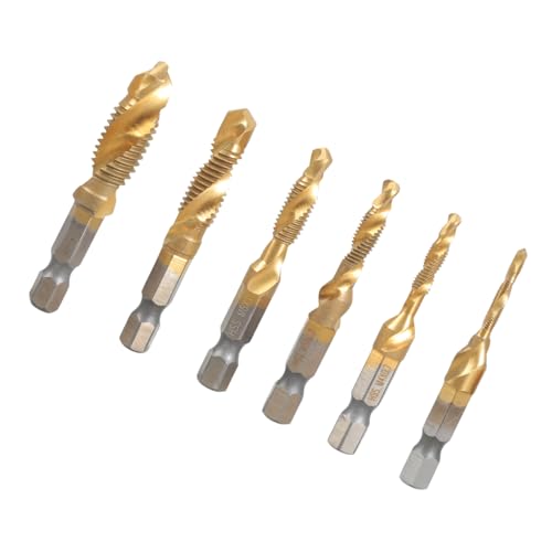 6 Pcs Schraubenhahnbohrer Bits Taps Countersink Set Kombination Bit Hochgeschwindigkeit Stahl Stahlhahnbohrer Bit Set Für Metall Schaftbits 6 Pcs Schraubenhahnbohrer Bits Taps Countersink Set Kombination Bit Hochgeschwindigkeit Stahl Stahlhahnbohrer Bit Set Für Metall Schaftbits von Wdbild