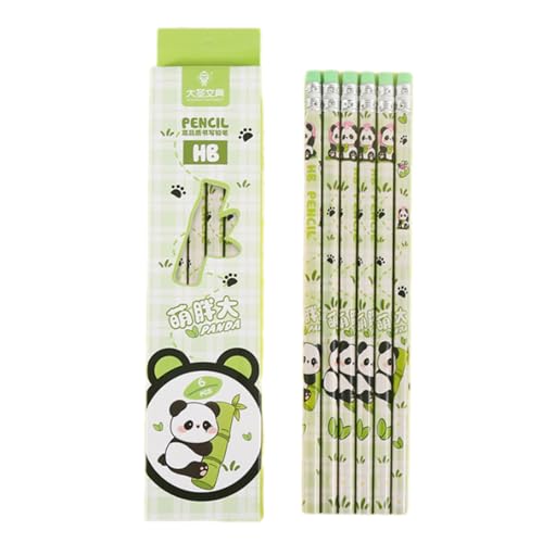 6pcs Cartoon Kinder Bleistift Holz Zeichnen Stifte Skizzieren Für Kinderschule Vorräte Strumpffüller Kinder Schreiben Für Hausaufgaben von Wdbild