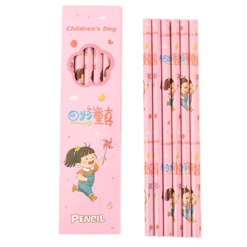 6pcs Cartoon Kinder Bleistift Holz Zeichnen Stifte Skizzieren Für Kinderschule Vorräte Strumpffüller Kinder Schreiben Für Hausaufgaben von Wdbild