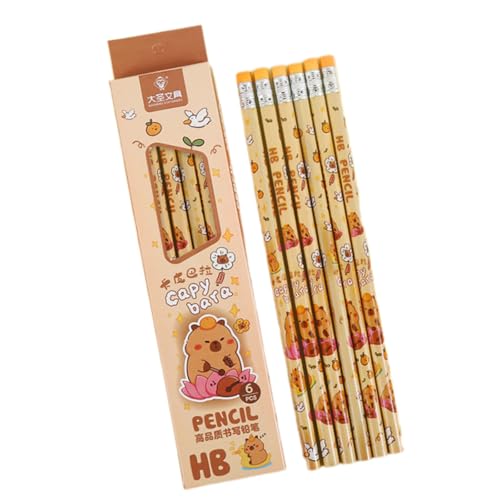 6pcs Cartoon Kinder Bleistift Holz Zeichnen Stifte Skizzieren Für Kinderschule Vorräte Strumpffüller Kinder Schreiben Für Hausaufgaben von Wdbild