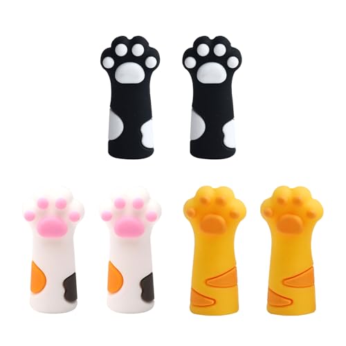 6pcs Silikonstiftkappen Tierstifte Spitze Beschützer Katzen Klauenstifte Kappen Holzstifte Streckhalter Für Schüler 6pcs Silikonstiftkappen Tierstifte Spitze Beschützer Katzen Klauenstifte Kappen Holzstifte Streckhalter Für Schüler von Wdbild