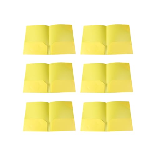 6pcs Zweipocket Ordner Buchstabengrößendateiordner Mit Doppelpockt 11.4x9.25inch Präsentationsdokument Organisieren von Wdbild