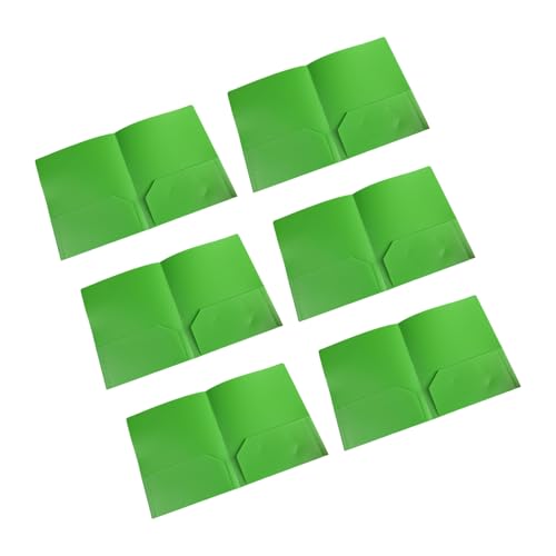 6pcs Zweipocket Ordner Buchstabengrößendateiordner Mit Doppelpockt 11.4x9.25inch Präsentationsdokument Organisieren von Wdbild
