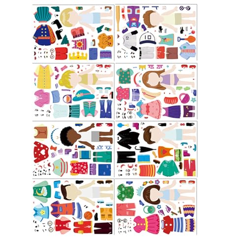 8 Blätter Kinderkleid Puzzle Aufkleber Wasserflasche Aufkleber Kinder Interaktives Lernen Spielzeug Dekorative Jigsäs Ausbildung Kleid Puzzle 8 Blätter Kinderkleid Puzzle Aufkleber Wasserflasche Aufkleber Kinder Interaktives Lernen Spielzeug Dekorative Jigsäs Ausbildung Kleid Puzzle von Wdbild