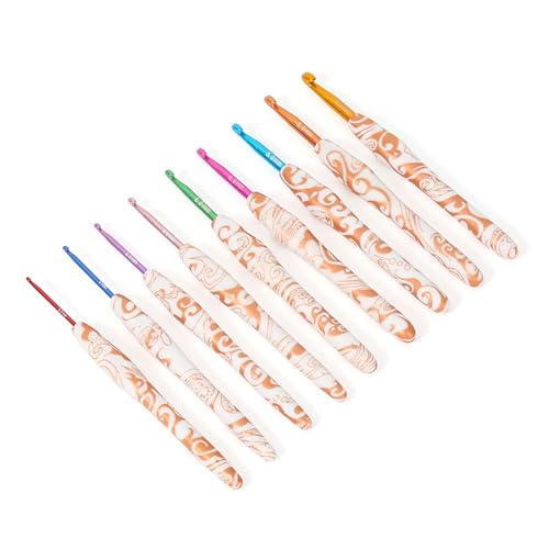 9pcs 2mm-6mm Ergonomisch Häkelhaken Ergonomischer Häkelhakennadel Für Anfänger Erfahrener Hobbyist von Wdbild