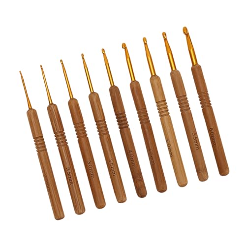 9pcs Häkelhaken Set Holzgriff Häkelhaken Anfänger Ergonomische Häkelnadel Mit Aluminiumspitze 9pcs Häkelhaken Set Holzgriff Häkelhaken Anfänger Ergonomische Häkelnadel Mit Aluminiumspitze von Wdbild