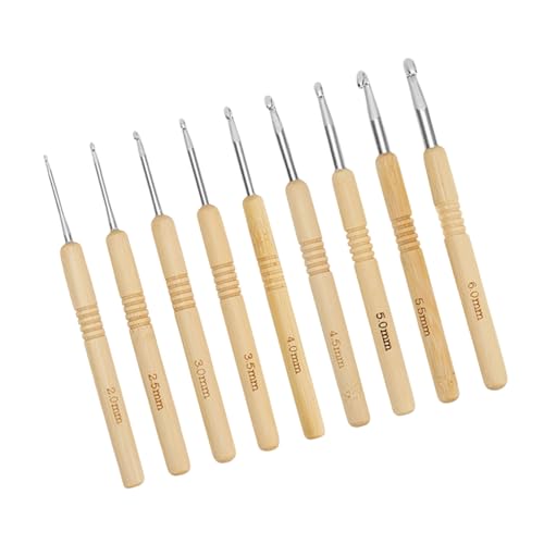9pcs Häkelhaken Set Holzgriff Häkelhaken Anfänger Ergonomische Häkelnadel Mit Aluminiumspitze 9pcs Häkelhaken Set Holzgriff Häkelhaken Anfänger Ergonomische Häkelnadel Mit Aluminiumspitze von Wdbild
