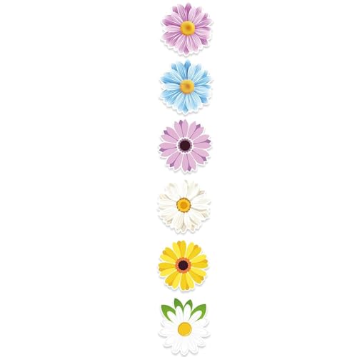 Blumenaufkleber Aufkleber Laptop Aufkleber Aufkleber Dekorationsaufkleber Scrapbooking Aufkleber Für Journaling Wasserflasche Laptop Aufkleber Kleber Aufkleber Bunte Blumenkleberkleber von Wdbild