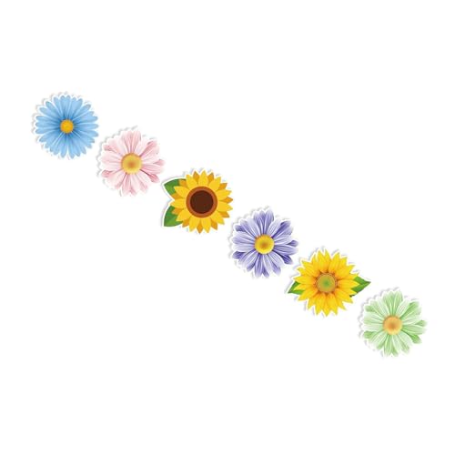 Blumenaufkleber Aufkleber Laptop Aufkleber Aufkleber Dekorationsaufkleber Scrapbooking Aufkleber Für Journaling Wasserflasche Laptop Aufkleber Kleber Aufkleber Bunte Blumenkleberkleber von Wdbild