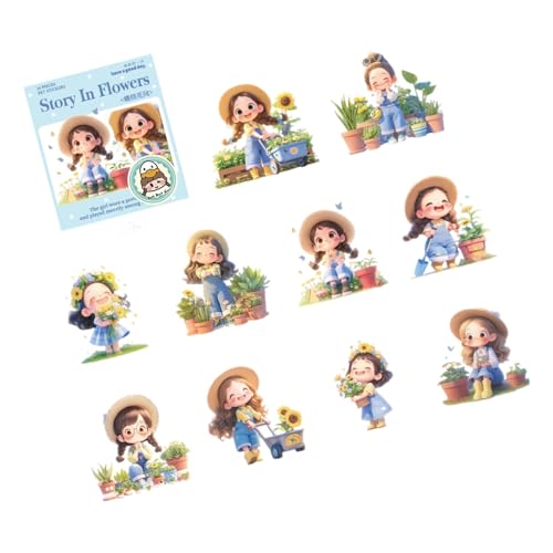 Cartoon Mädchen Aufkleber Belohnung Aufkleber Scrapbooking Landschaft Blumen Für Telefon Laptop Cartoon Girl Flowers Journal Für Laptop Gepäck Telefon Cartoon Mädchen Aufkleber Belohnung Aufkleber Scrapbooking Landschaft Blumen Für Telefon Laptop Cartoon Girl Flowers Journal Für Laptop Gepäck Telefon von Wdbild