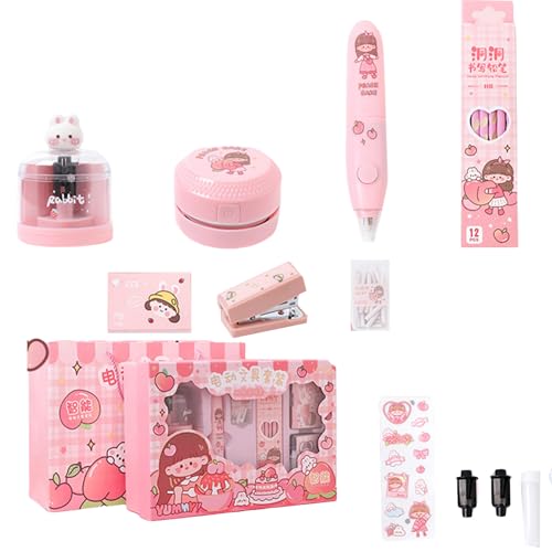 Cartoon Student Stationeries Elektrischer Radiergummi Elektrische Bleistiftspitzer Hefter Holzstiftschule School Supplies Bildungsschreibablagen Cartoon Student Stationeries Elektrischer Radiergummi Elektrische Bleistiftspitzer Hefter Holzstiftschule School Supplies Bildungsschreibablagen von Wdbild