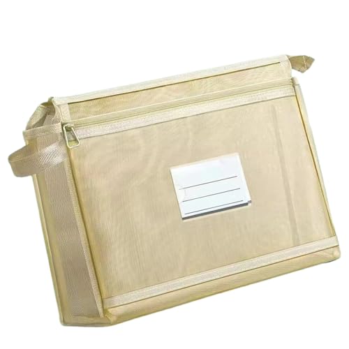 Doppelschichtes Nylons Dateibeutel Clear Dokument Organizer Tragetasche Handheld Buchbeutel Für Lehrer Schüler 32x26x6cm Schullieferungen Aufbewahrungsaufbewahrung von Wdbild