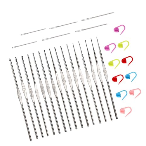 Edelstahl Häkelhaken Großer Augennadel Strick Marker Set Für Anfänger Strickpulloverschalsbeutel Socke Edelstahl Häkelhaken Großer Augennadel Strick Marker Set Für Anfänger Strickpulloverschalsbeutel Socke von Wdbild
