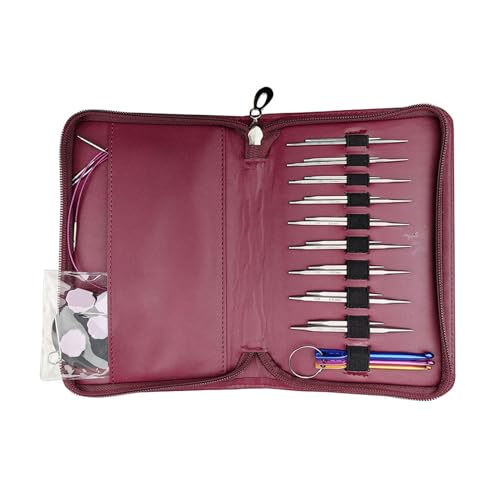 Edelstahlkreisstricks Nadel Set Austauschbares Häkelnadel 2 5 Mm-5mm Stricktosen Für Häkeln Für Häkeln von Wdbild