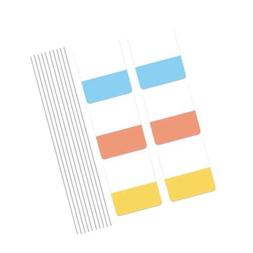 Farbige Haustierbezeichnungen 30/60/120pcs Klebstoff Beschreibbarer Hinweis Strips Für Planer Journal School Supplies Ästhetische Studienseiten Seitenmarkierungen von Wdbild