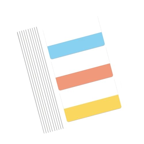 Farbige Haustierbezeichnungen 30/60/120pcs Klebstoff Beschreibbarer Hinweis Strips Für Planer Journal School Supplies Ästhetische Studienseiten Seitenmarkierungen von Wdbild