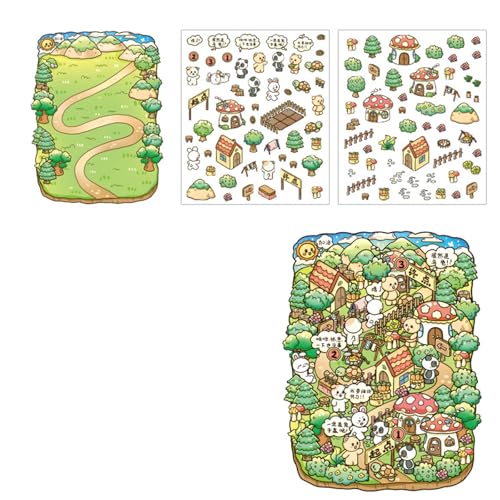 Feen Tale Series Landschaft Aufkleber Kleber Aufkleber Sammelalbum Aufkleber Szene Aufkleber Für Craft Journal Dekoration Dekorative Aufkleber Feen Tale Serie Landschaft Aufkleber Kinderszene von Wdbild