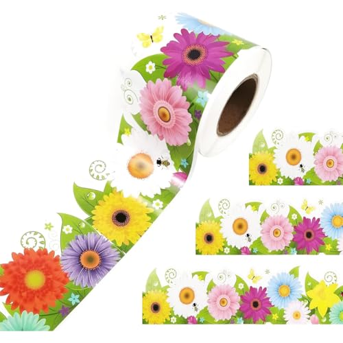 Flower Bulletin Board Border Border Sticker Bulletin Trimmer Poster Board Decors Trimmpapier Aufkleber Flower Bulletin Board Border Border Sticker Bulletin Trimmer Poster Board Decors Trimmpapier Aufkleber von Wdbild