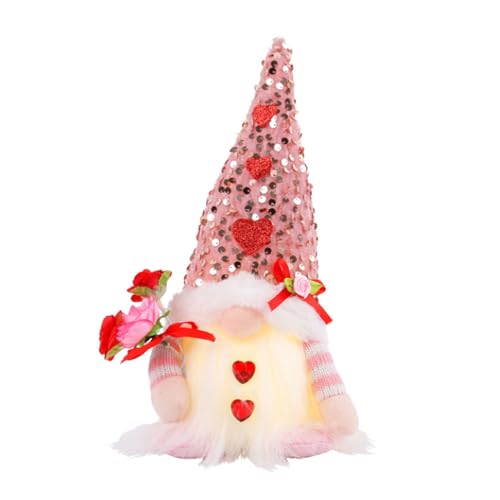 Handgefertigte Valentinstag Glow Gnomes Puppenzwerge Für Charmeatmosphären Einzigartiges Und Stilvolles Geschenk Für Geliebte Materialien von Wdbild