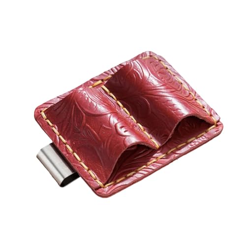 Leder Stifthalter Mit Metallclip Notebook Stifthalter Doppelte Loch Bleistiftclip Für Journalplaner Ordner Buch Buch von Wdbild