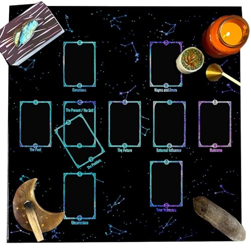 Lesekarte Tarots Tischdecke Göttisch Kartentisch Stoff Wandteppich Astrologie Hexerei Lesekarte Tarots Tischdecke Göttisch Kartentisch Stoff Wandteppich Astrologie Hexerei von Wdbild