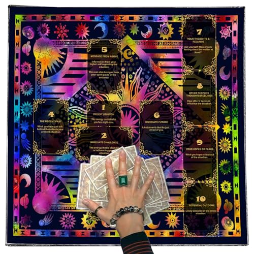 Lesekarte Tarots Tischdecke Göttisch Kartentisch Stoff Wandteppich Astrologie Hexerei Lesekarte Tarots Tischdecke Göttisch Kartentisch Stoff Wandteppich Astrologie Hexerei von Wdbild