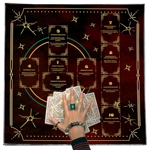 Lesekarte Tarots Tischdecke Göttisch Kartentisch Stoff Wandteppich Astrologie Hexerei Lesekarte Tarots Tischdecke Göttisch Kartentisch Stoff Wandteppich Astrologie Hexerei von Wdbild