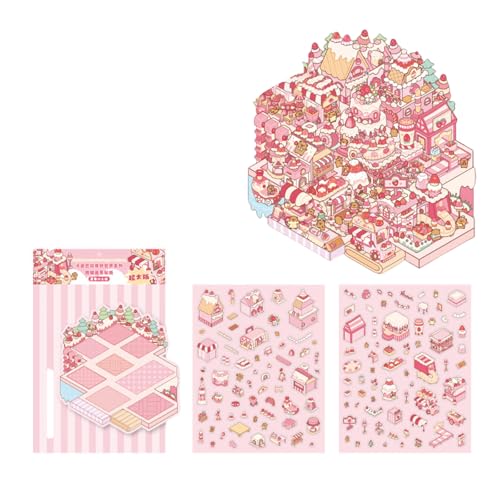 Miniaturisierte Landschaftsaufkleber Sammelkleber Aufkleber Capibala World Szene Aufkleber Ästhetischer Aufkleber Scrapbooking Supplies Capibala World Szene Aufkleber Kleber Kleber Miniaturisierter von Wdbild