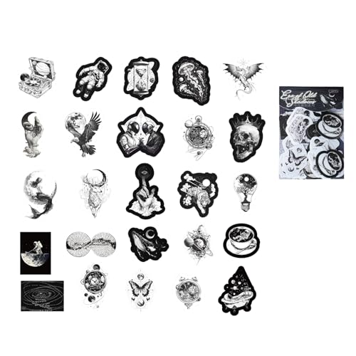 Packung Von 50 Ästhetischer Dekorativer Aufkleber Scrapbooking Aufkleber Für Art Craft Journal Phone Case Gitarrenlaptop Und Papieraufkleber von Wdbild