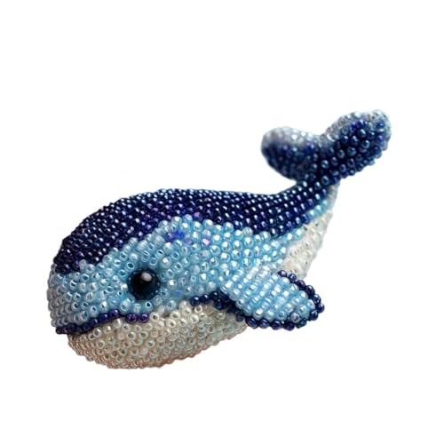 Perlenstickstärke Des Sea Animals Mit Mehrfarbigen Perlen Und Anweisungen Für Erwachsene Handgefertigte Handwerksprojekte Perlen Tierhandwerk Für Anfänger von Wdbild