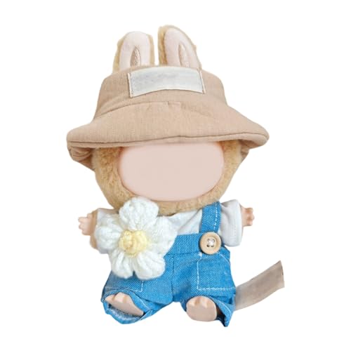 Puppen Outfit Set Suspender Und Für 15 cm Figur Doll Weiche Polyester Overalls Passen Passungshut Display Kleidung Puppen Outfit Set Suspender Und Für 15 cm Figur Doll Weiche Polyester Overalls Passen Passungshut Display Kleidung von Wdbild