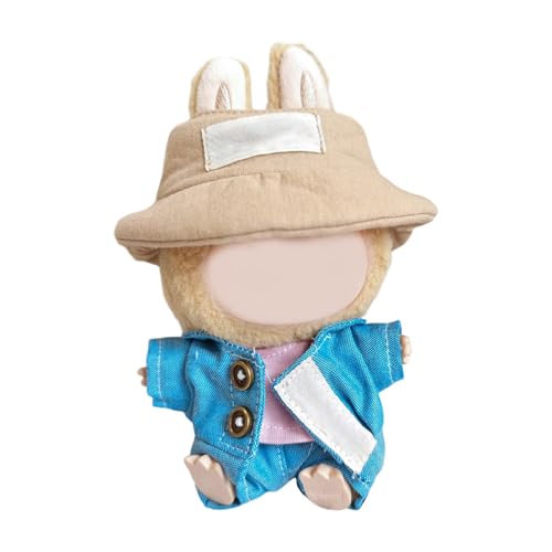 Puppen Outfit Set Suspender Und Für 15 cm Figur Doll Weiche Polyester Overalls Passen Passungshut Display Kleidung Puppen Outfit Set Suspender Und Für 15 cm Figur Doll Weiche Polyester Overalls Passen Passungshut Display Kleidung von Wdbild