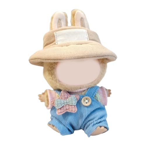 Puppen Outfit Set Suspender Und Für 15 cm Figur Doll Weiche Polyester Overalls Passen Passungshut Display Kleidung Puppen Outfit Set Suspender Und Für 15 cm Figur Doll Weiche Polyester Overalls Passen Passungshut Display Kleidung von Wdbild