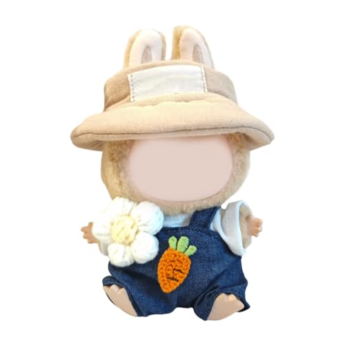 Puppen Outfit Set Suspender Und Für 15 cm Figur Doll Weiche Polyester Overalls Passen Passungshut Display Kleidung Puppen Outfit Set Suspender Und Für 15 cm Figur Doll Weiche Polyester Overalls Passen Passungshut Display Kleidung von Wdbild
