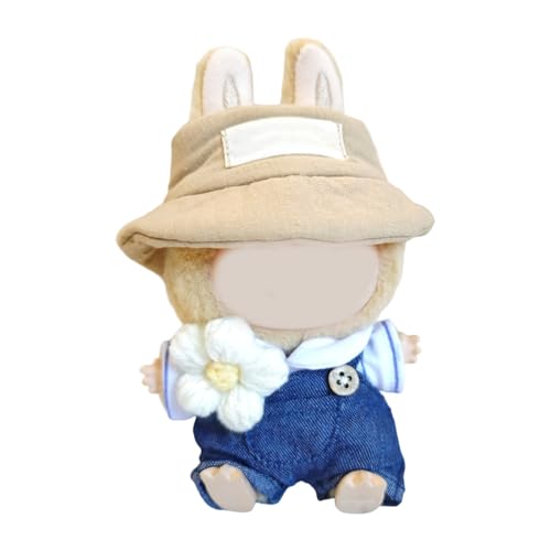 Puppen Outfit Set Suspender Und Für 15 cm Figur Doll Weiche Polyester Overalls Passen Passungshut Display Kleidung Puppen Outfit Set Suspender Und Für 15 cm Figur Doll Weiche Polyester Overalls Passen Passungshut Display Kleidung von Wdbild